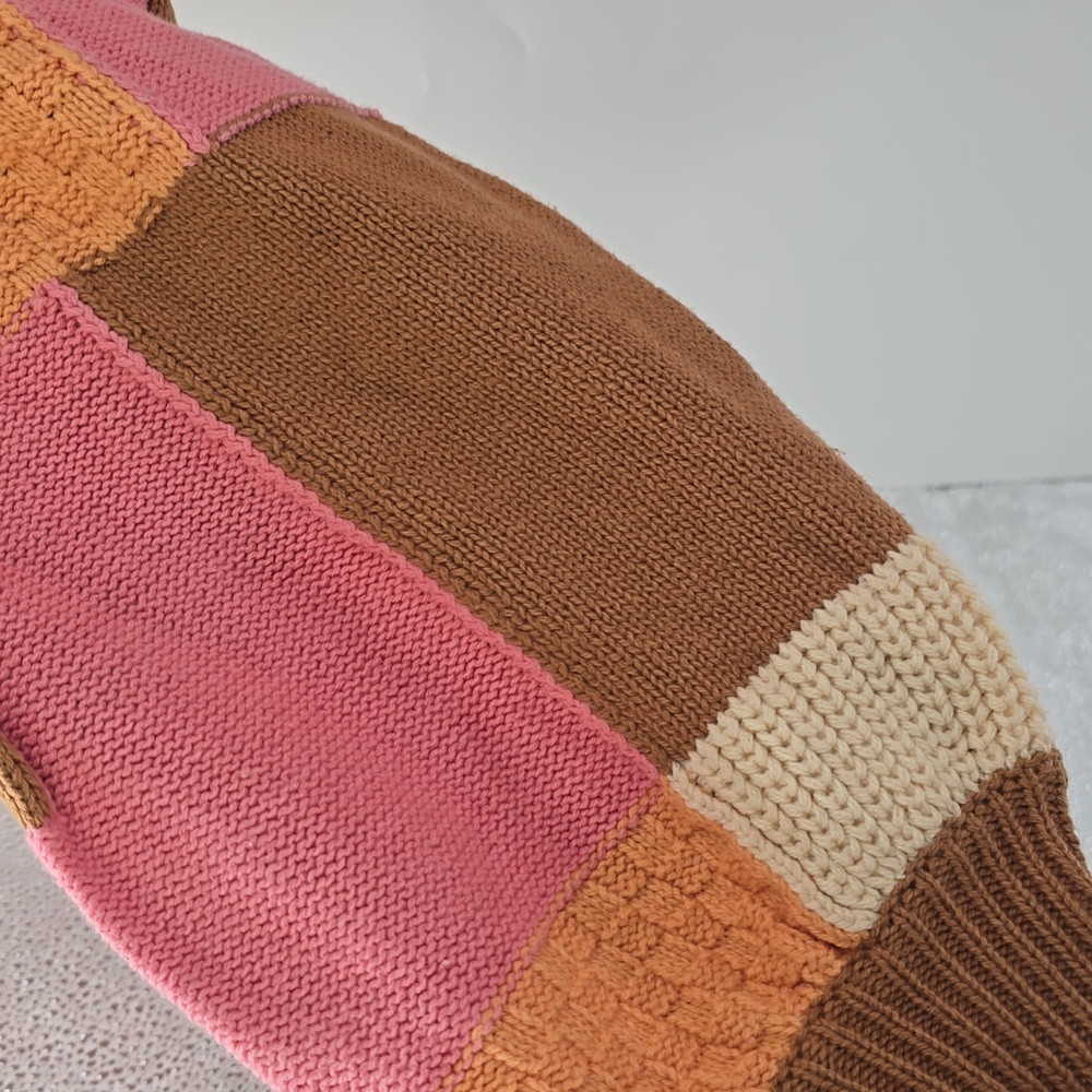 Show Me Your MuMu Enber Tunic Brown and Cream Knit Sweater - Picture 8 of 10